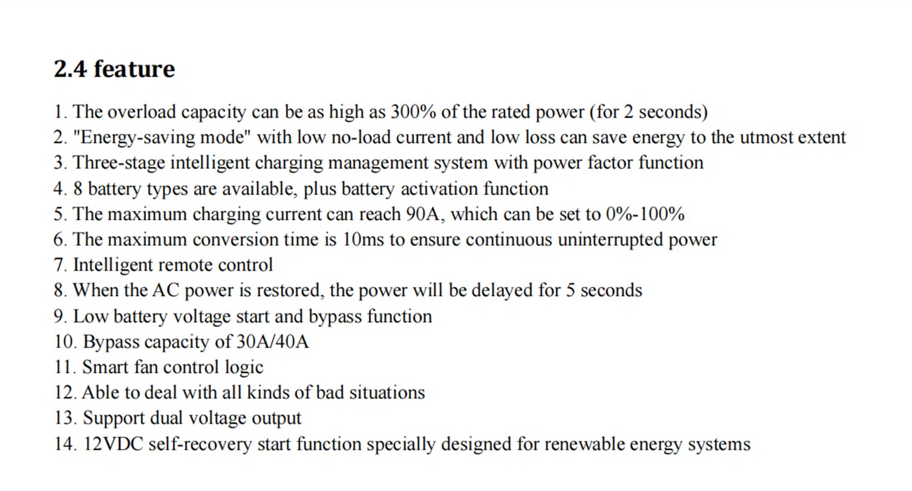 Cloudenergy 6000W Pure Sine Wave Inverter - 48V Stacked Power Solution (IV-6000)