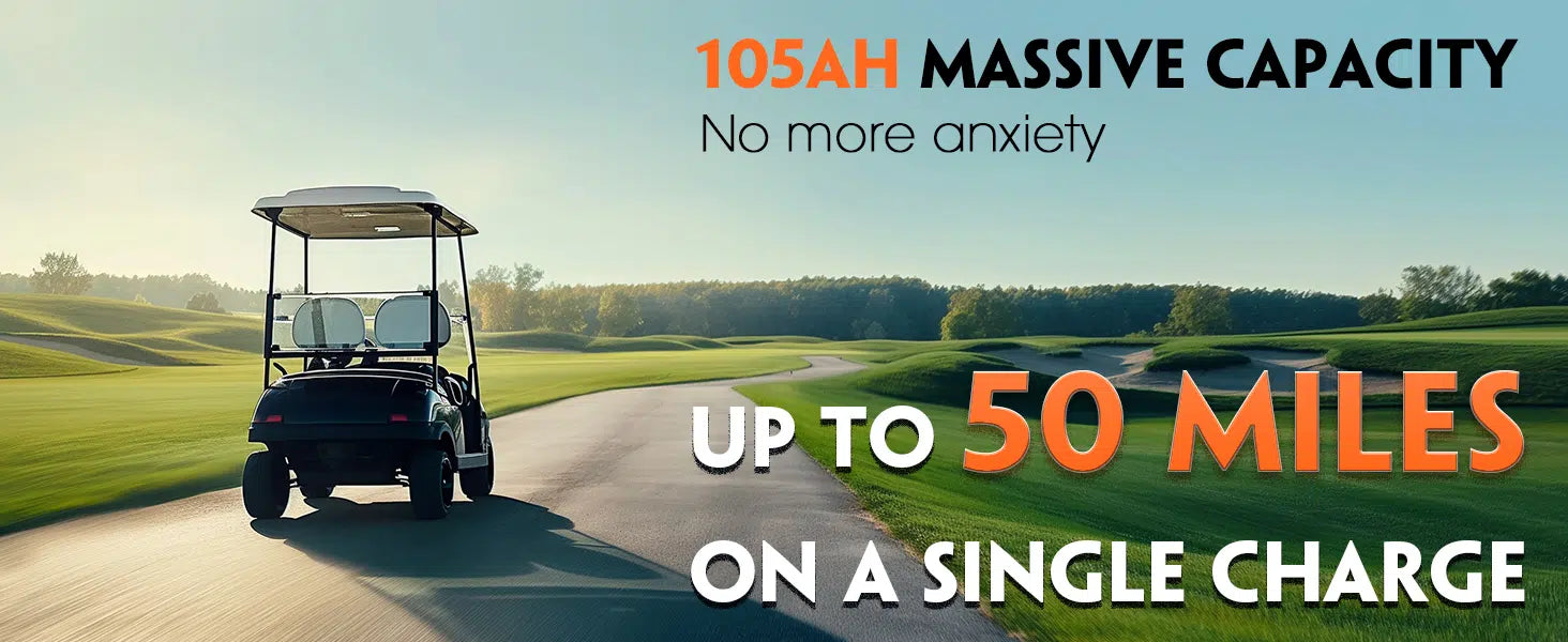 Cloudenergy 36V (38.4V) 105Ah LiFePO4 Golf Cart Battery