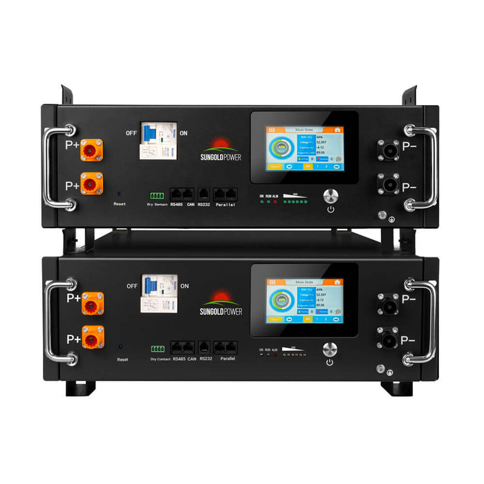 Sungold Power CoreX 5 Pro Server Rack 48V 100AH Residential Energy Storage Battery Pack Wi‑Fi & Bluetooth