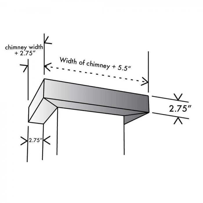 ZLINE Crown Molding for Wall Range Hood