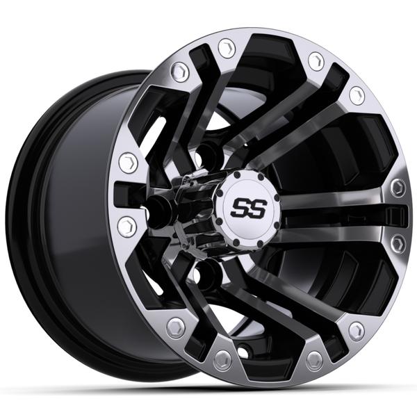 GTW 10″ Specter Black with Machined Accents Wheel