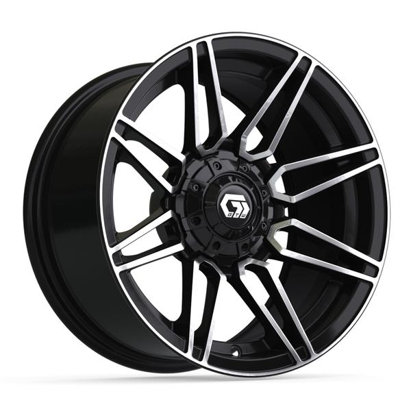 GTW 14" Stealth Gloss Black with Machined Accents Wheel