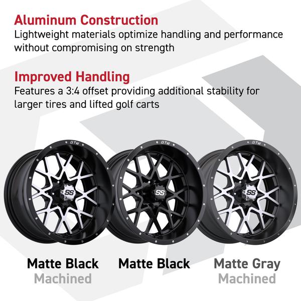 GTW 14" Vortex Matte Black Wheel