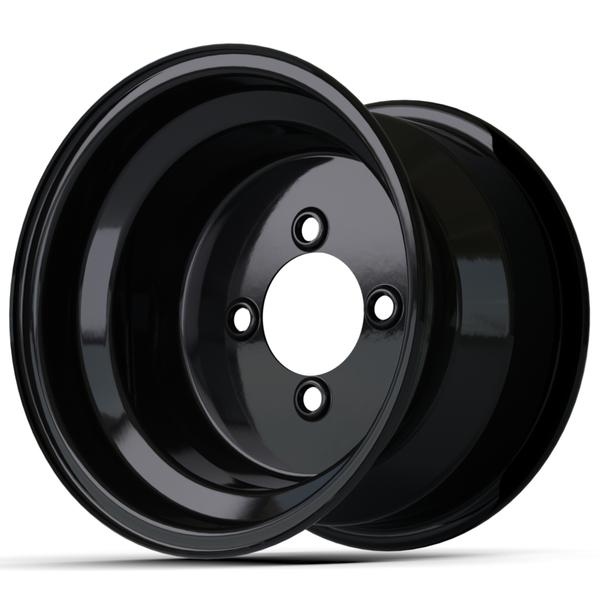 GTW 10″ Black Steel Wheel (3:4 Offset)