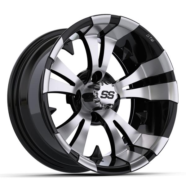 GTW 14" Vampire Black with Machined Accents Wheel