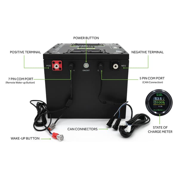 Eco Battery GEN3 51V 105Ah "Skinny" Battery Bundle - Advanced EV Advent 2022-2024