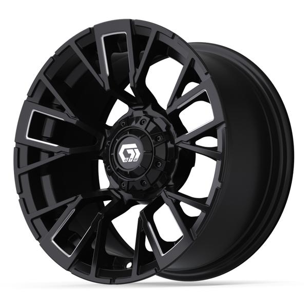 GTW 14" Vandal Matte Black with Machined Accents Wheel