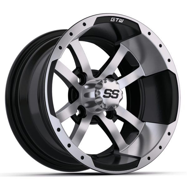GTW 12" Storm Trooper Black with Machined Accents Wheel