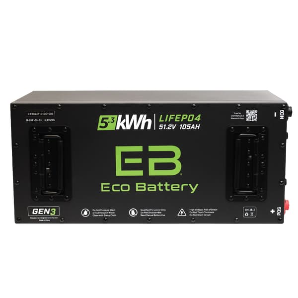Eco Battery GEN3 51V 105Ah "Skinny" Battery Bundle - Advanced EV Advent 2022-2024
