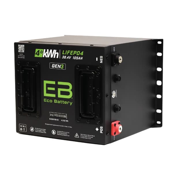 Eco Battery 38V 105Ah GEN3 "Cube" LiFePO4 Lithium Battery