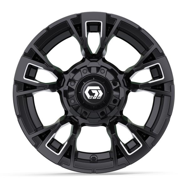 GTW 12" Vandal Matte Black with Machined Accents Wheel