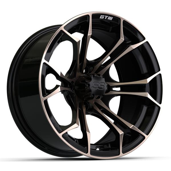 GTW 14" Spyder Matte Black with Bronze Accents Wheel