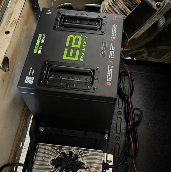 Eco Battery 38V 105Ah Lithium Bundle Kit with Charger & Optional 12V Converter