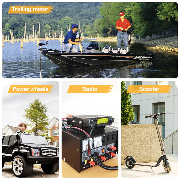 Eco-Worthy 12V LiFePO4 Lithium Battery - 10Ah 20Ah 30Ah