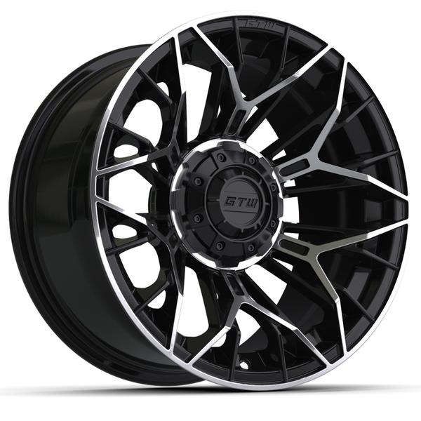 GTW 14" Stellar Black with Machined Accents Wheel