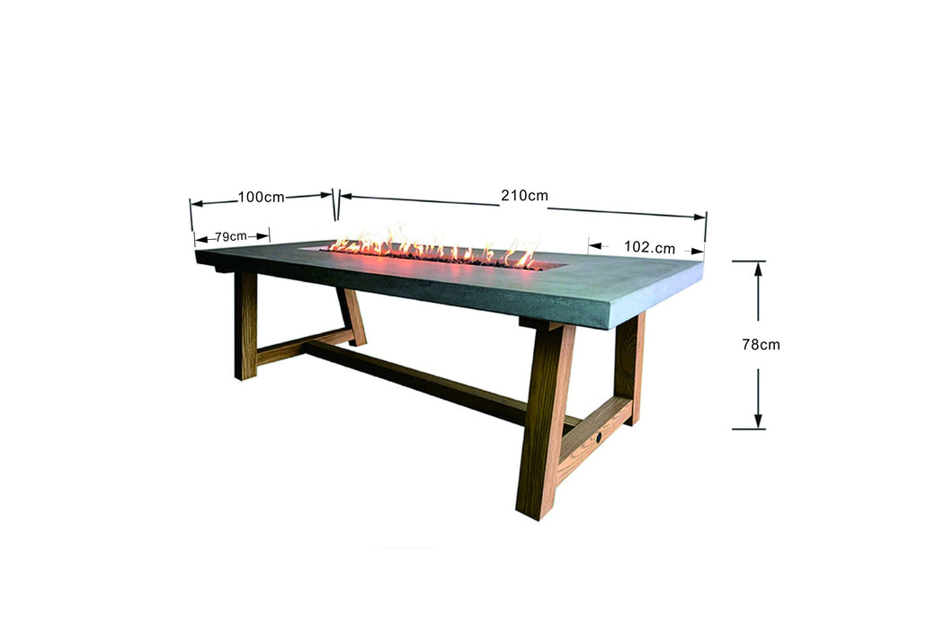 Elementi Sonoma Dining Fire Table OFG201