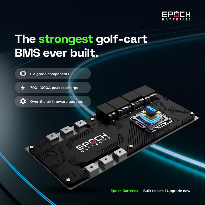 Epoch Batteries 36V 105Ah - LiMax Series - Lithium (LiFePO4) Golf Cart Battery - Complete Kit