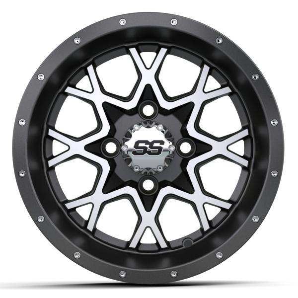 GTW 12" Vortex Matte Gray & Machined Wheel