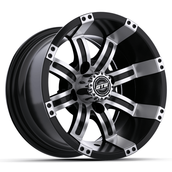 GTW 10" Tempest Black with Machined Accents Wheel