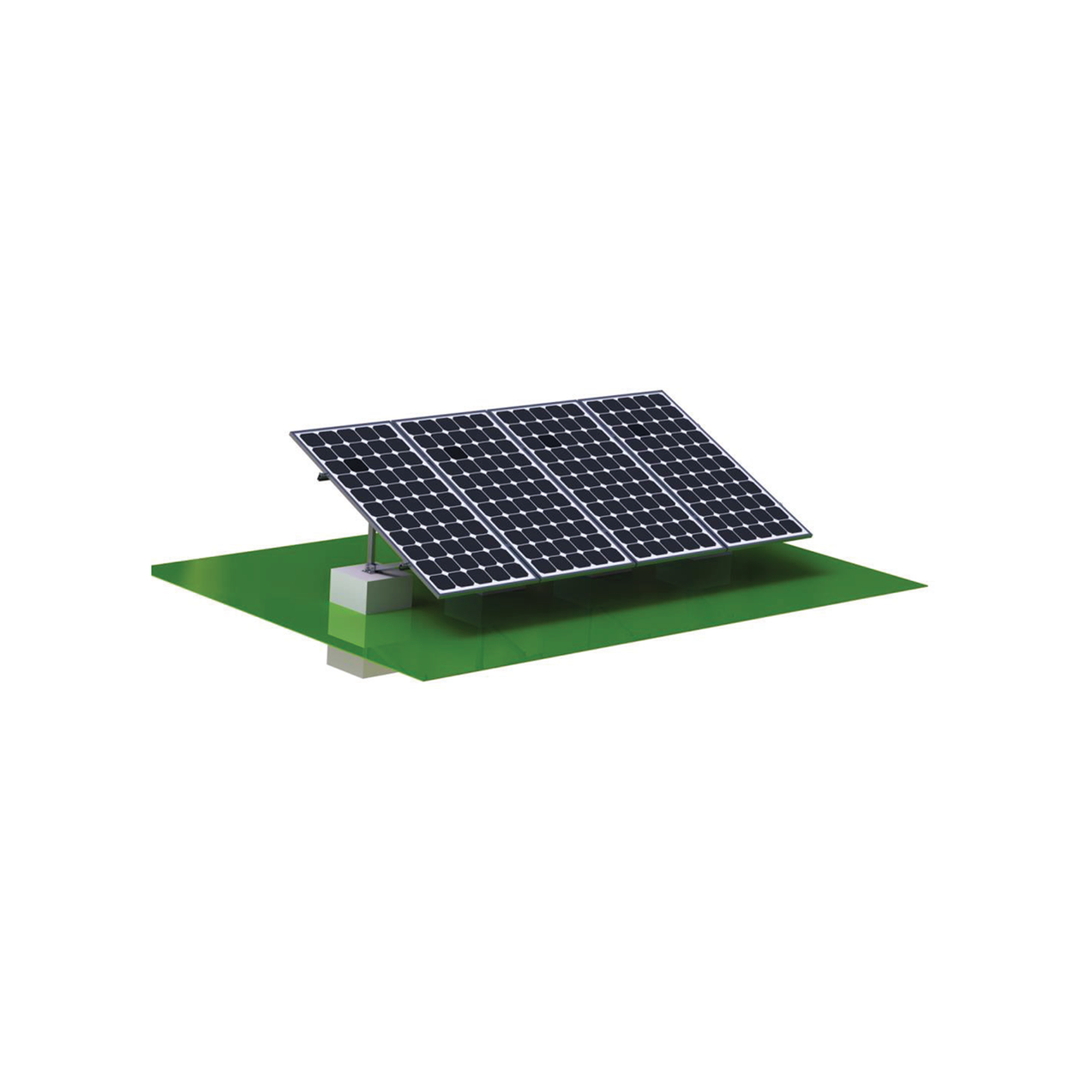 EG4 BrightMount Solar Panel Ground Mount Rack Kit | 4 Panel Ground Mou ...