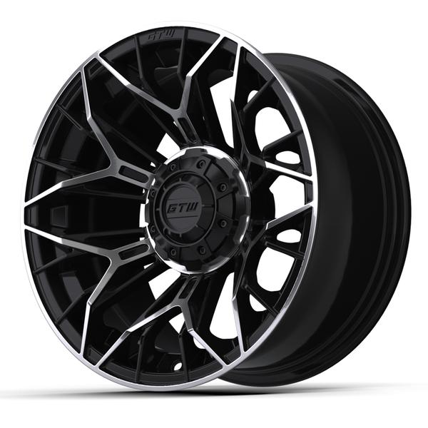 GTW 14" Stellar Black with Machined Accents Wheel