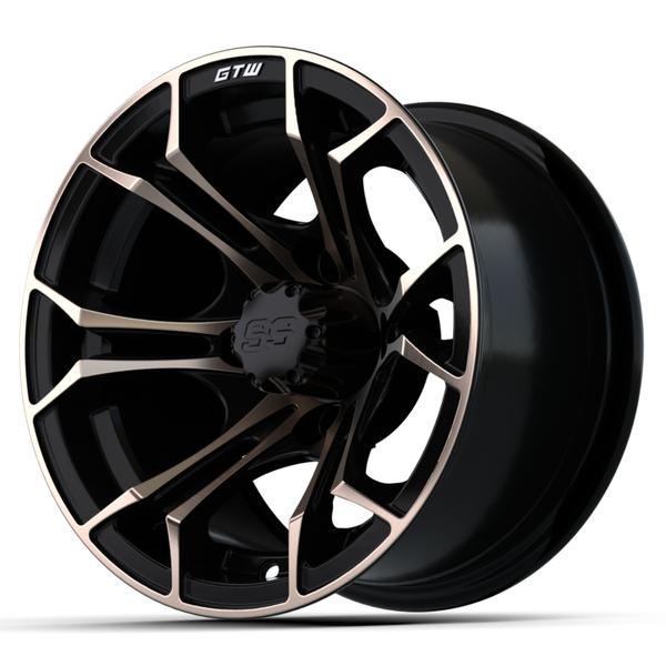 GTW 12" Spyder Matte Black with Bronze Accents Wheel