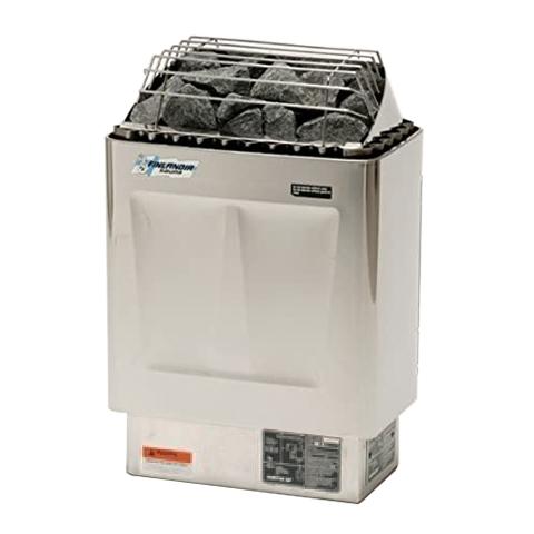Finlandia FIN Series Sauna Heater in Stainless Steel / Standard Red Finish - 4.5kW, 6kW, 8kW