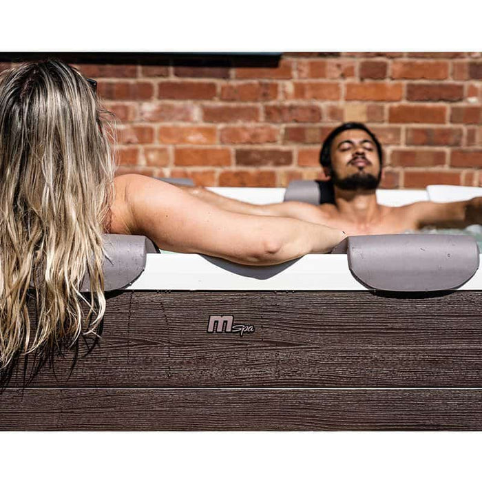 MSPA Frame Series – TRIBECA Luxury 2-6 Person Portable Backyard/Outdoor Hot Tub Spa w/ OLED Touch Screen, Anti-Icing System