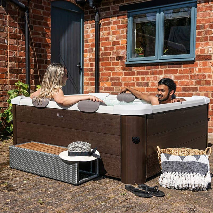 MSPA Frame Series – TRIBECA Luxury 2-6 Person Portable Backyard/Outdoor Hot Tub Spa w/ OLED Touch Screen, Anti-Icing System