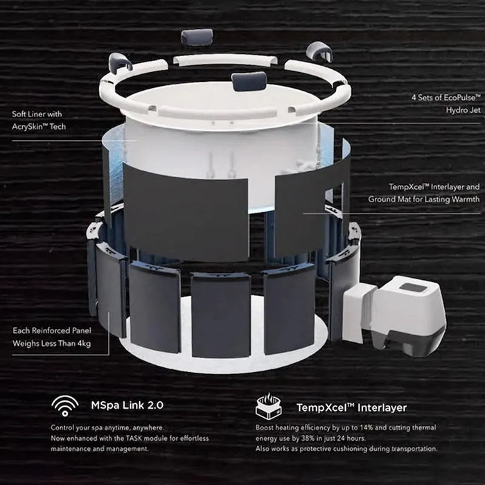 MSPA FRAME DENVER 6 Person Spa Hot Tub Spa