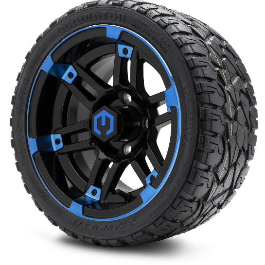 MODZ 12' Aftershock Blue & Black - Tire and Wheel Combo