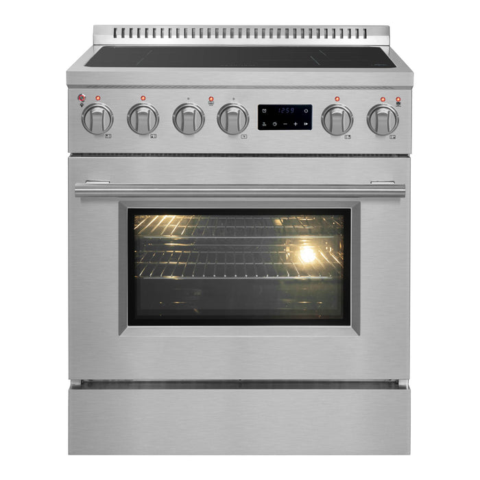Forno Torino 30" 4.32 cu. ft. Induction Range with True Convection, Air Fry and Sous Vide in Stainless Steel (FFSIN0936-30)
