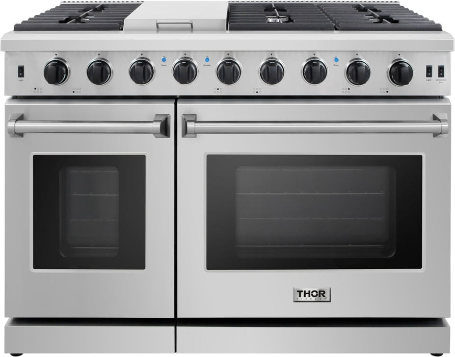 Thor Kitchen 48 Inch Gas Range Double Oven FRB, LRG4807U