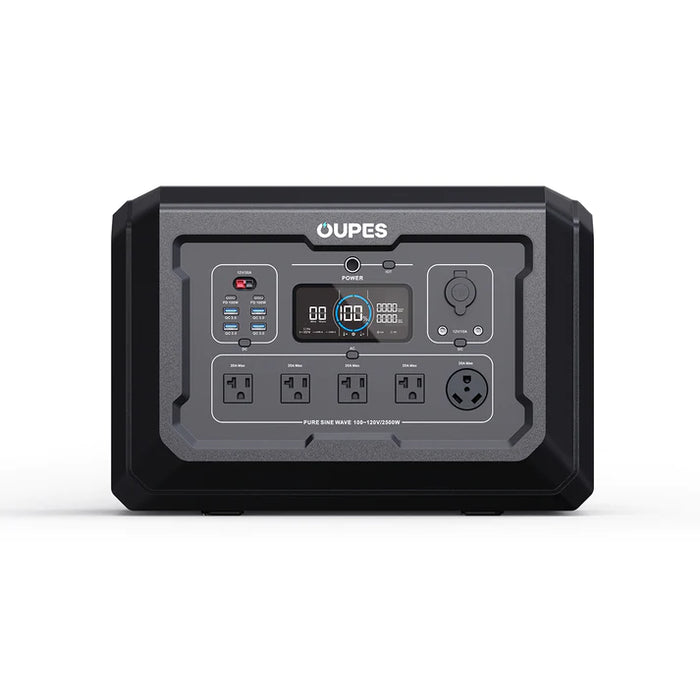 OUPES Mega 2 Power Station | Free Chargers Included | 2500W, 2048Wh, Fast Charge