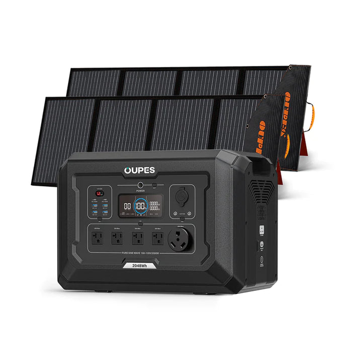 OUPES Mega 2 Power Station | Free Chargers Included | 2500W, 2048Wh, Fast Charge