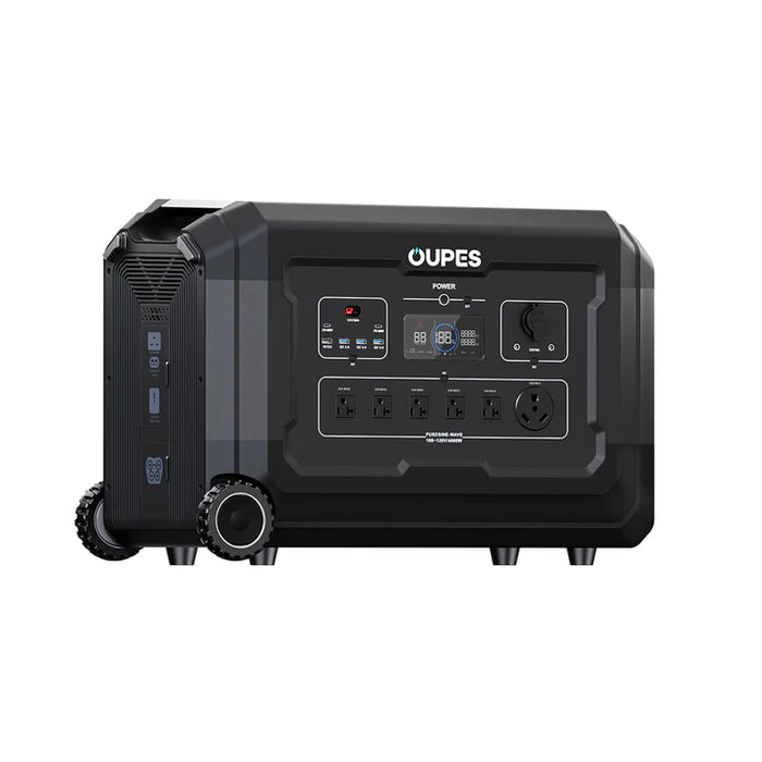OUPES Mega 3 Home Backup & Portable Power Station | Free Chargers Included | 3600W 3072Wh