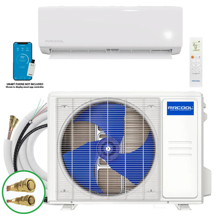 MRCOOL DIY® Select 12,000 BTU Single Zone Mini Split System 115V with 11.5 ft. DIY Quick Connect Line Set (DIYS-12-HP-115A11-O)