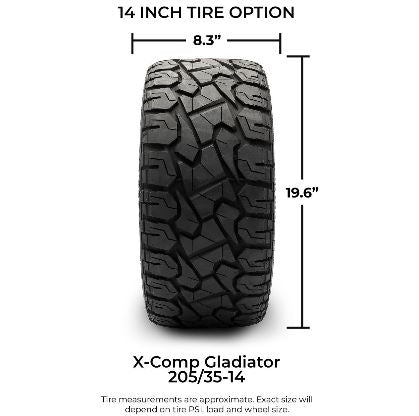 XCOMP Gladiator Steel Belted - Set of 4