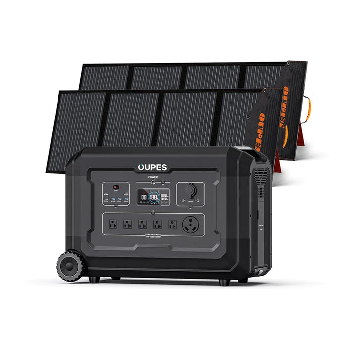 OUPES Mega 5 Home Backup & Portable Power Station | Free Chargers Included | 4000W 5040Wh