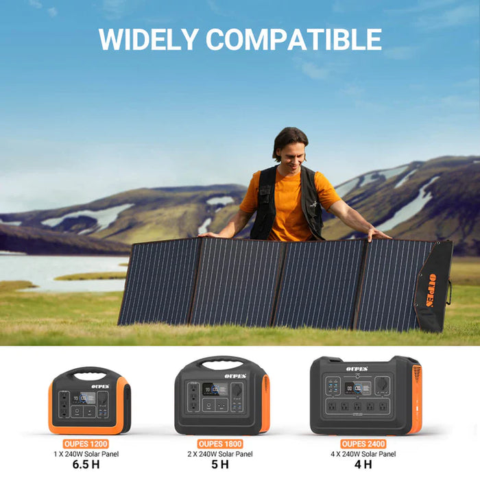 OUPES | Portable 240W Solar Panel