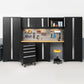 NewAge Bold Series 12 Piece Cabinet Set with Tool, Base, Wall Cabinets and 2 Lockers