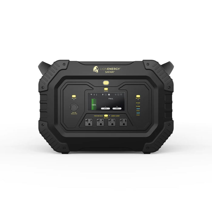 Lion Safari Portable Power Generator (1612 Wh, LiFePO4, 3,000 W)