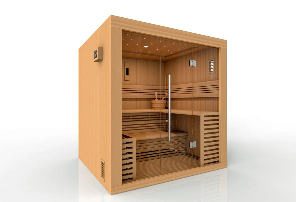 Golden Designs Oslo Edition 6 Person Traditional Indoor Steam Sauna (GDI-7689-01)