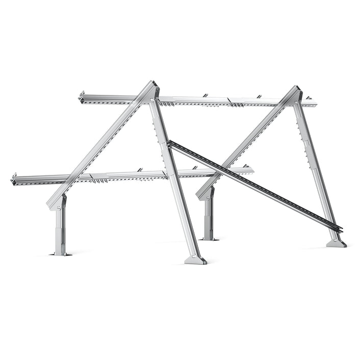 Rich Solar Ground Mount | Fit MEGA 200/MEGA 220/MEGA 250 | Adjustable, Easy-to-Install Brackets for 1-4 Panels (RS-GM02)