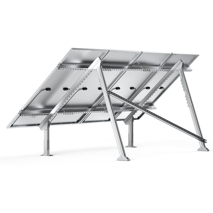 Rich Solar Ground Mount | Fit MEGA 200/MEGA 220/MEGA 250 | Adjustable, Easy-to-Install Brackets for 1-4 Panels (RS-GM02)