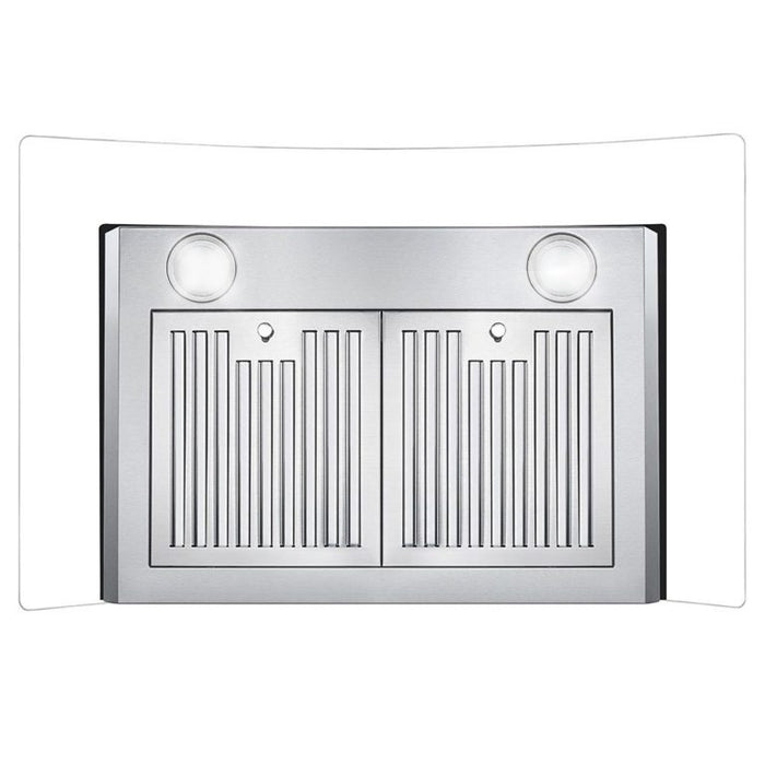 Cosmo 30" 380 CFM Convertible Wall Mount Range Hood with Glass Canopy and Digital Touch Controls (COS-668AS750)