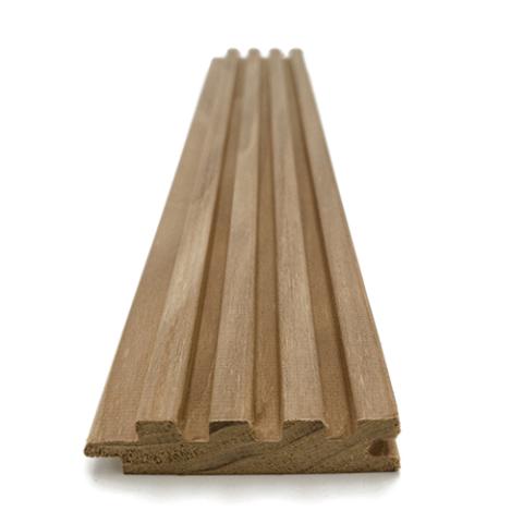 Prosaunas Thermo-Aspen Groove-S 1x3 (15mm x 60mm) T&G Sauna Wood