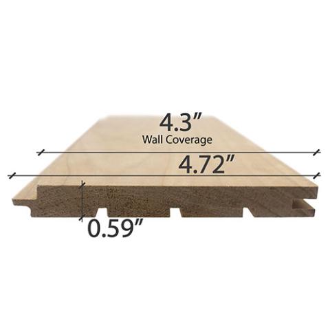 Prosaunas Thermo-Aspen 1x5 (15mm x 120mm) T&G STS4 Sauna Wood