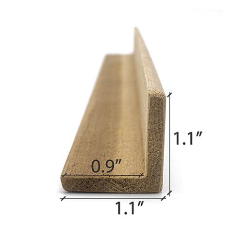 Prosaunas Thermo-Aspen 2x2 (28mm x 28mm) Outside Corner Trim VA Sauna Wood