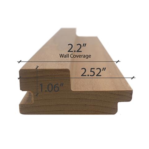 Prosaunas Thermo-Aspen Grace™ 2x3 (27mm x 64mm) T&G Sauna Wood